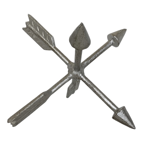 Silver Arrow Cast Iron Metal Jack Orb Tabletop And Shelf Décor EUC - Picture 11 of 13